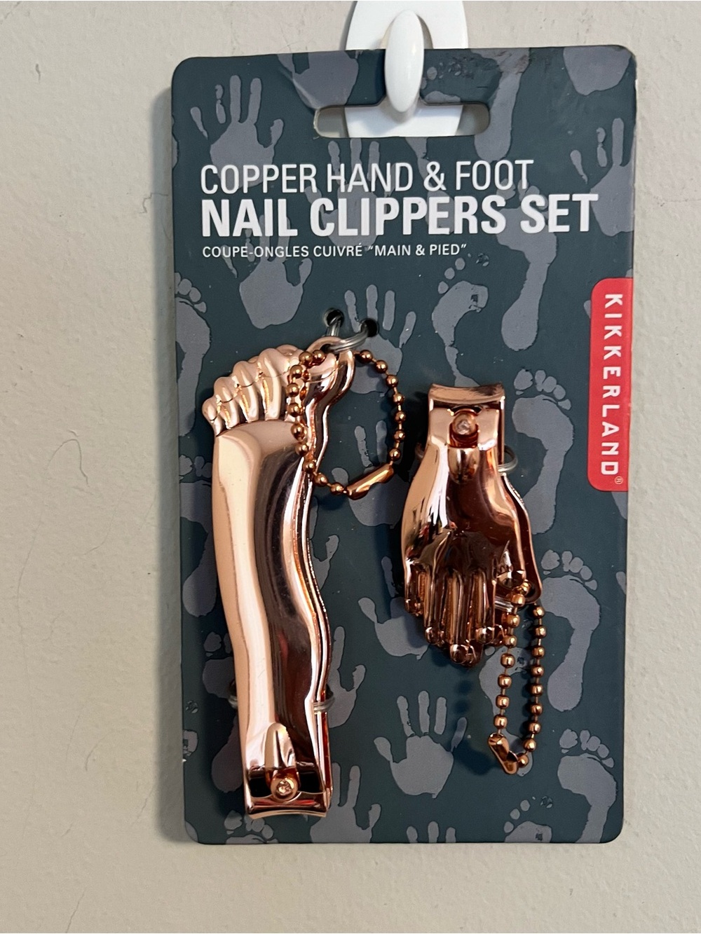 Kikkerland Copper Hand & Foot Nail Clippers Set - Rose Gold